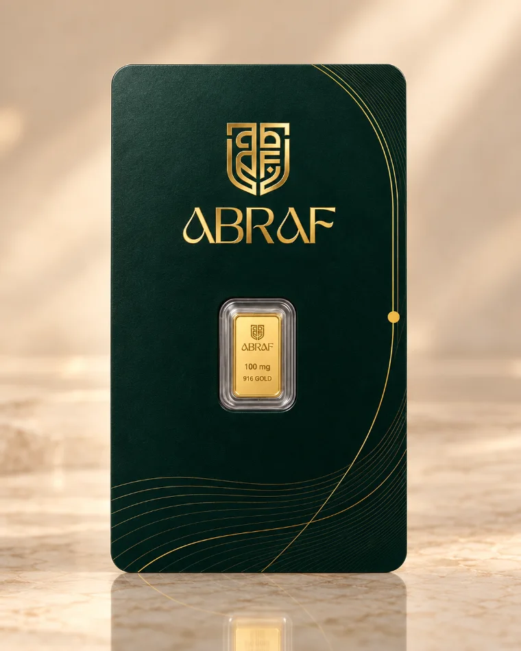ABRAF 100 mg Minted Gold Coin · 916