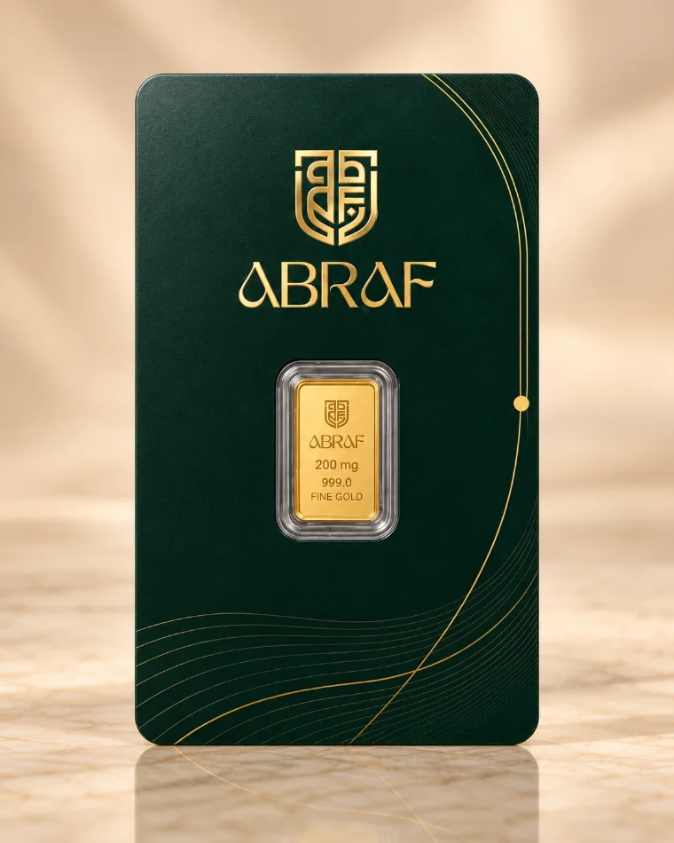 ABRAF 200 mg minted gold