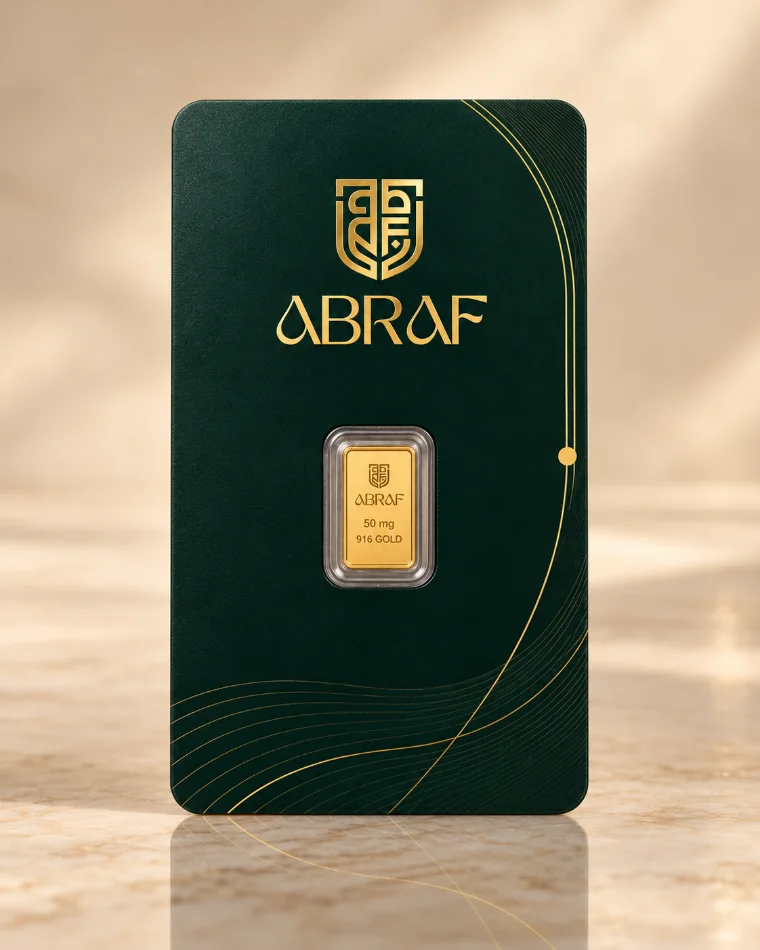 ABRAF 50 mg Minted Gold Coin · 916