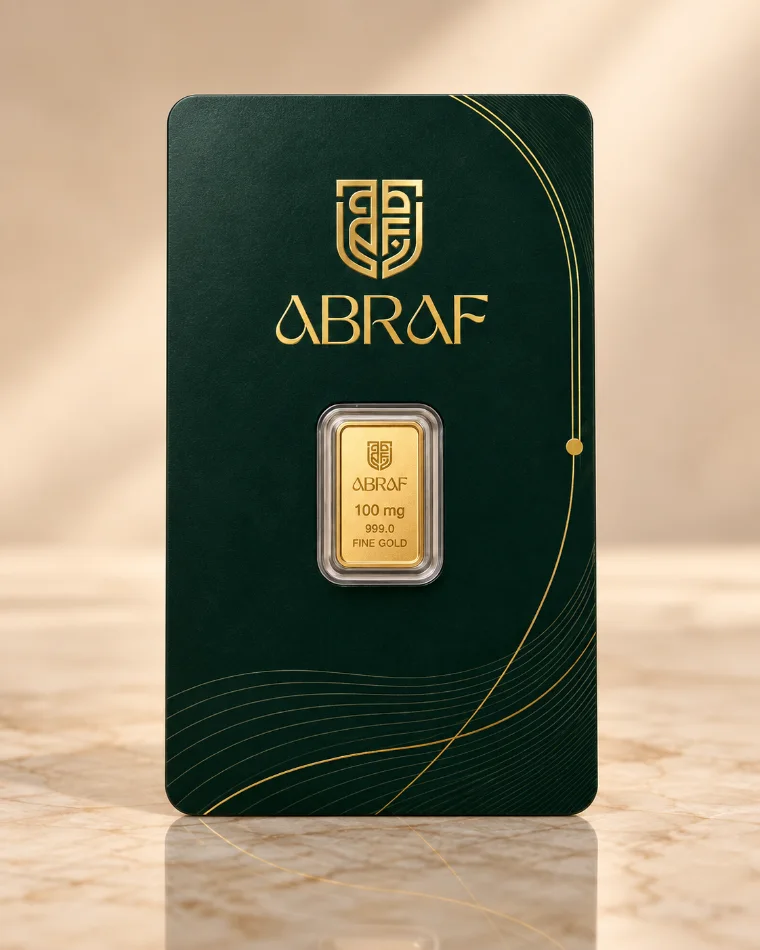 ABRAF 100 mg minted gold