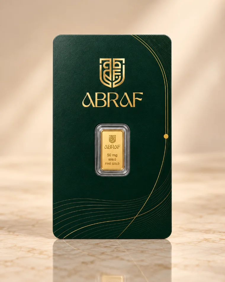 ABRAF 50 mg minted gold