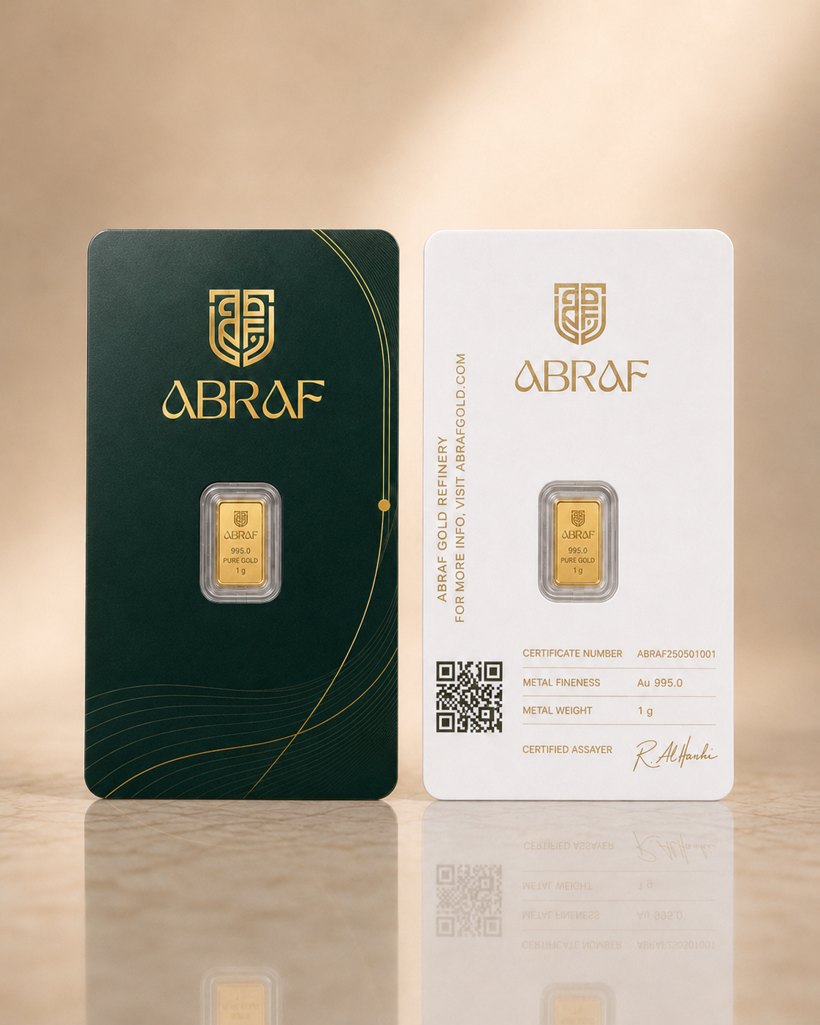 ABRAF 1g 995 gold bar