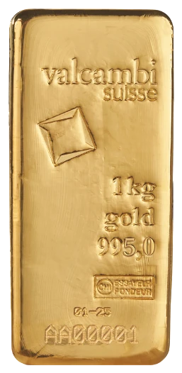 Valcambi Suisse 1 kg cast gold bar 995.0